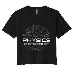 Funny Physics Lover Physics Humor Women's Crop Top Tee