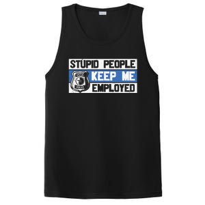 Funny Police Law Enforcement PosiCharge Competitor Tank