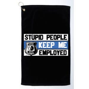 Funny Police Law Enforcement Platinum Collection Golf Towel