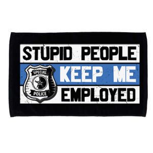 Funny Police Law Enforcement Microfiber Hand Towel