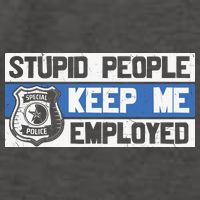 Funny Police Law Enforcement Vector Backpack