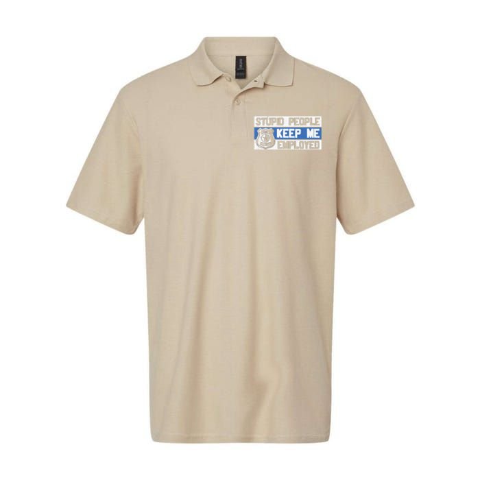 Funny Police Law Enforcement Softstyle Adult Sport Polo