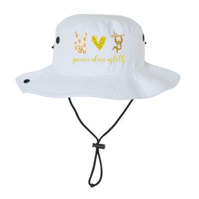 Funny Peace Love Sloth Gift Legacy Cool Fit Booney Bucket Hat