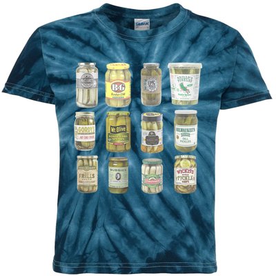 Funny Pickle Lovers Gift Kids Tie-Dye T-Shirt