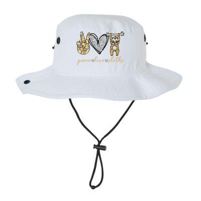 Funny Peace Love Sloth Gift Legacy Cool Fit Booney Bucket Hat