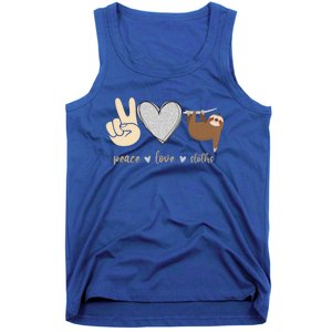 Funny Peace Love Sloths Unisex Gift Gift Tank Top