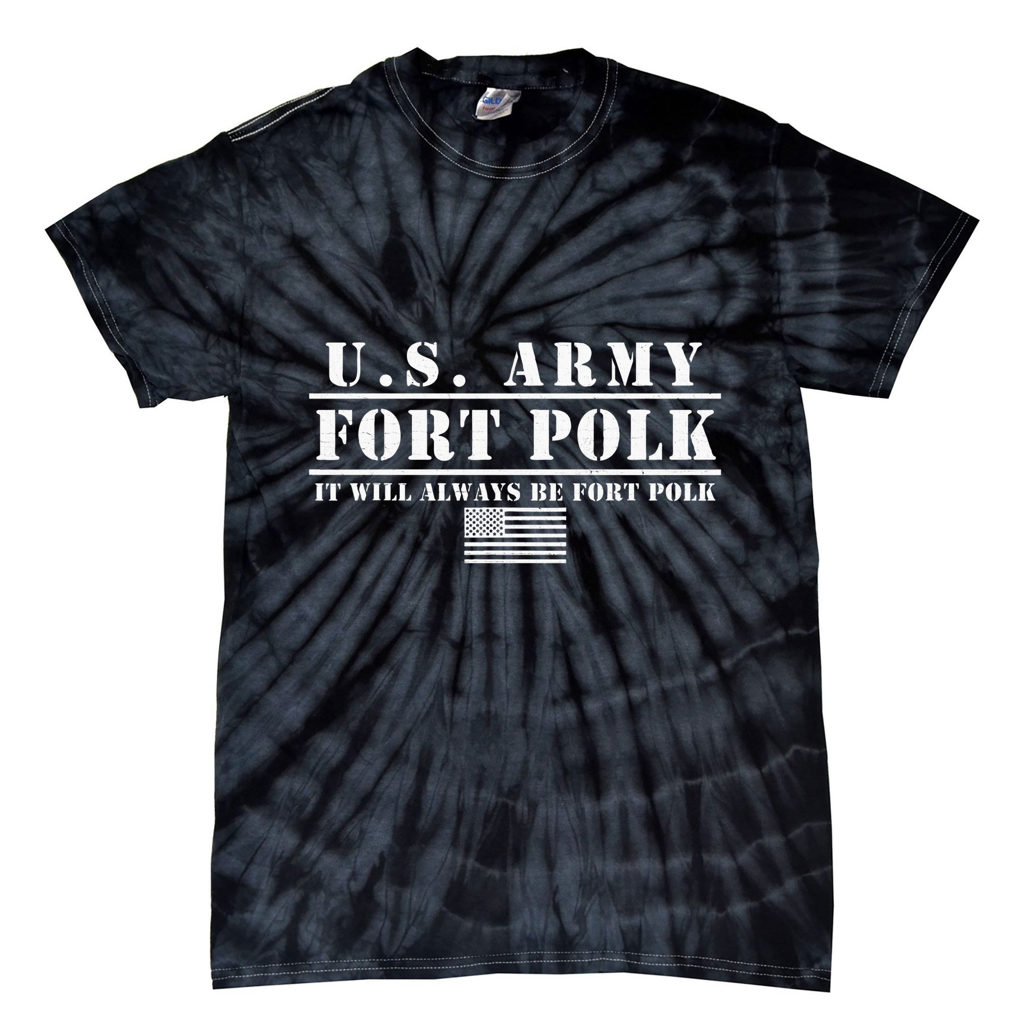 Fort Polk Louisiana Tigerland It Will Always Be Ft. Polk Tie-Dye T-Shirt