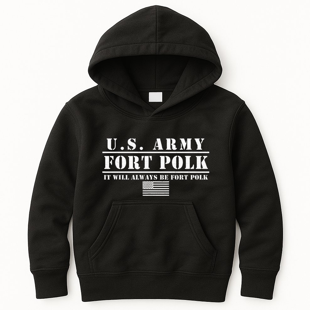 Fort Polk Louisiana Tigerland It Will Always Be Ft. Polk Kids Hoodie