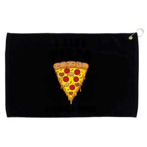 Funny Pizza Lover Gift Cool I Like Pizza And Maybe 3 People Gift Grommeted Golf Towel