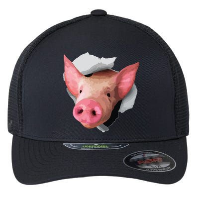 Funny Pig Lover Shirts Farm Animal Flexfit Unipanel Trucker Cap