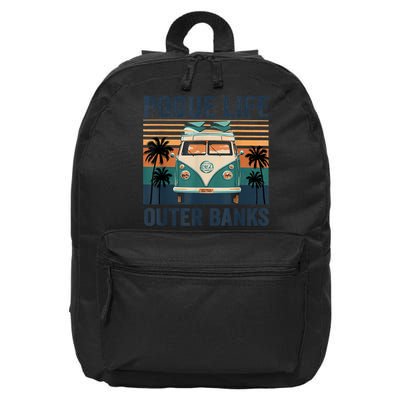 Funny Pogue Life Outer Banks Retro Vintage 1 16 in Basic Backpack