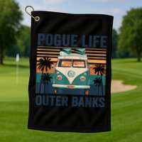 Funny Pogue Life Outer Banks Retro Vintage 1 Golf Towel