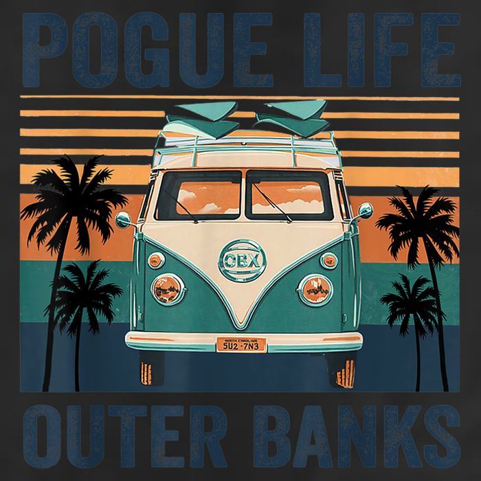 Funny Pogue Life Outer Banks Retro Vintage 1 Golf Towel