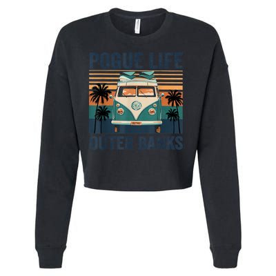 Funny Pogue Life Outer Banks Retro Vintage 1 Cropped Pullover Crew