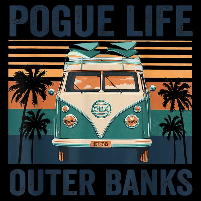 Funny Pogue Life Outer Banks Retro Vintage 1 Womens T-Shirt