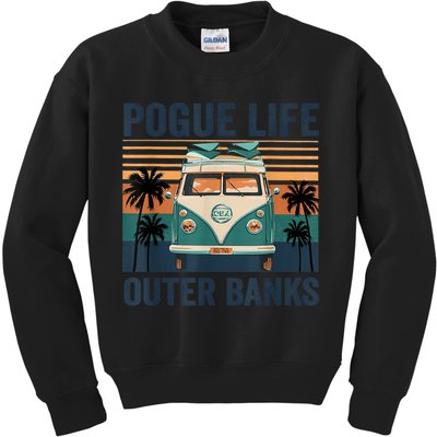 Funny Pogue Life Outer Banks Retro Vintage 1 Kids Sweatshirt