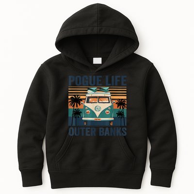 Funny Pogue Life Outer Banks Retro Vintage 1 Kids Hoodie