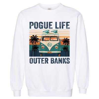 Funny Pogue Life Outer Banks Retro Vintage 1 Garment-Dyed Sweatshirt