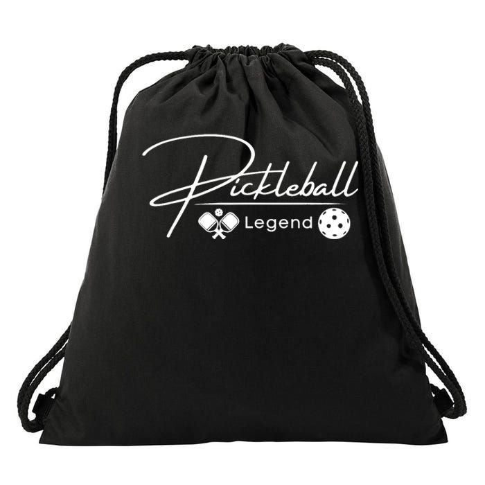 Funny Pickleball Legend Player Drawstring Bag