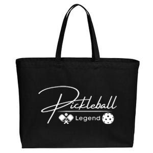 Funny Pickleball Legend Player Cotton Canvas Jumbo Tote