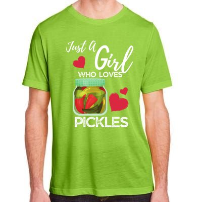 Funny Pickle Lovers Just A Who Loves Pickles Gift Adult ChromaSoft Performance T-Shirt