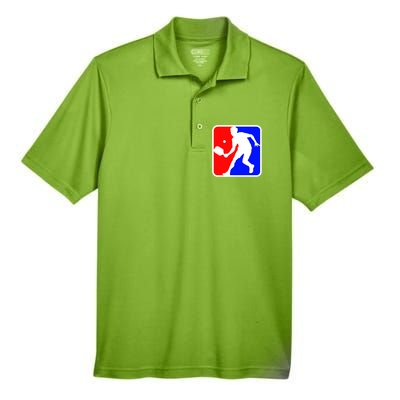 Funny Pickleball Logo Gift Men's Origin Performance Pique Polo