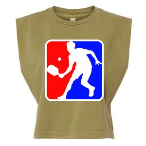 Funny Pickleball Logo Gift Garment-Dyed Women's Muscle Tee