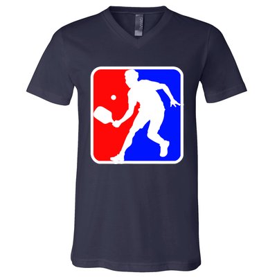 Funny Pickleball Logo Gift V-Neck T-Shirt