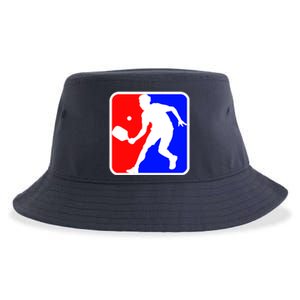 Funny Pickleball Logo Gift Sustainable Bucket Hat