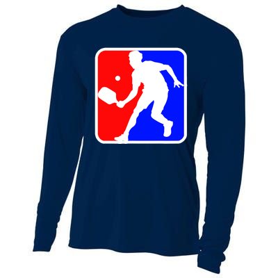 Funny Pickleball Logo Gift Cooling Performance Long Sleeve Crew