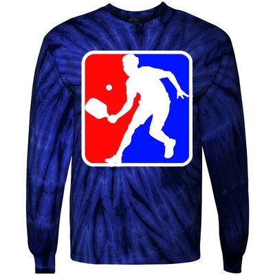 Funny Pickleball Logo Gift Tie-Dye Long Sleeve Shirt