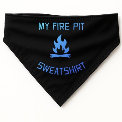 Fire Pit Lake Life Campfire Bonfire Camping Gift USA-Made Doggie Bandana