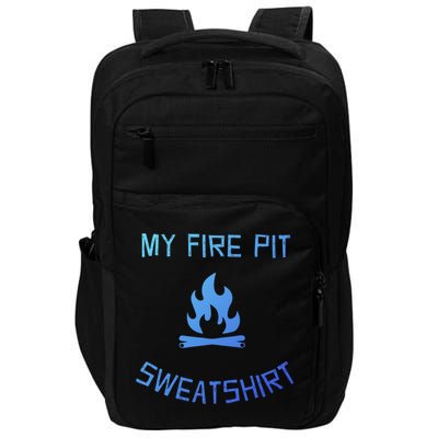 Fire Pit Lake Life Campfire Bonfire Camping Gift Impact Tech Backpack