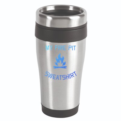 Fire Pit Lake Life Campfire Bonfire Camping Gift 16oz Travel Tumbler