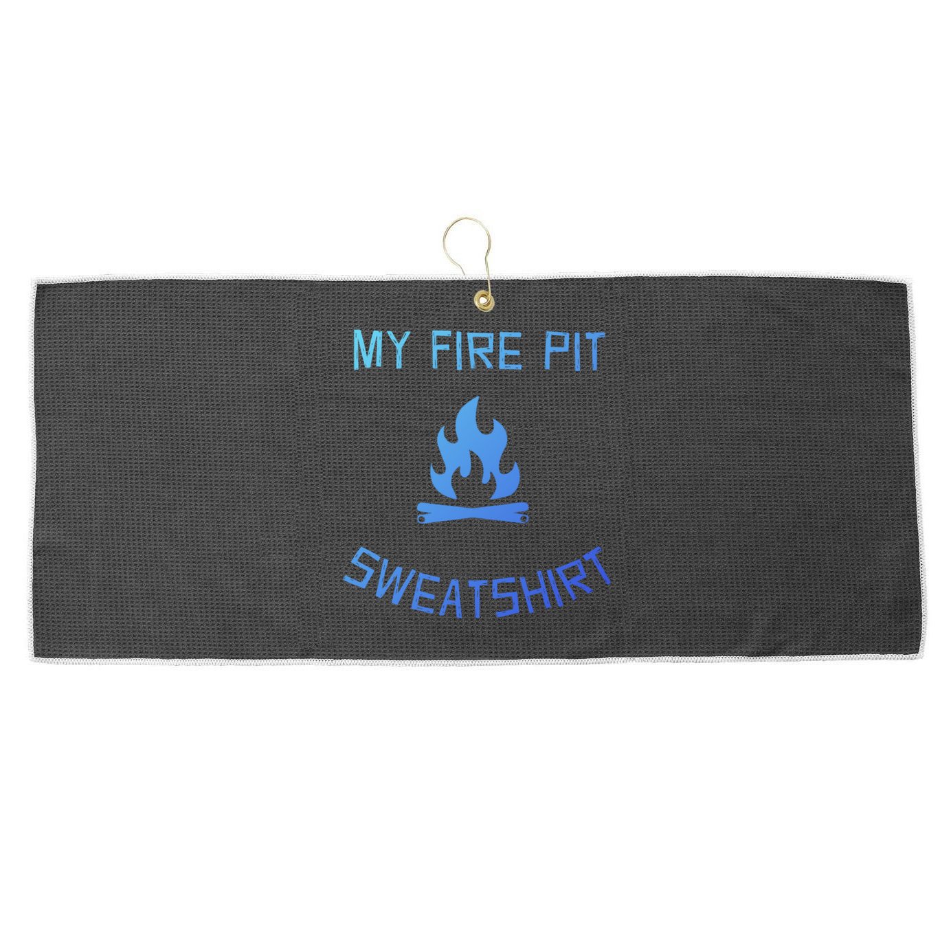 Fire Pit Lake Life Campfire Bonfire Camping Gift Large Microfiber Waffle Golf Towel