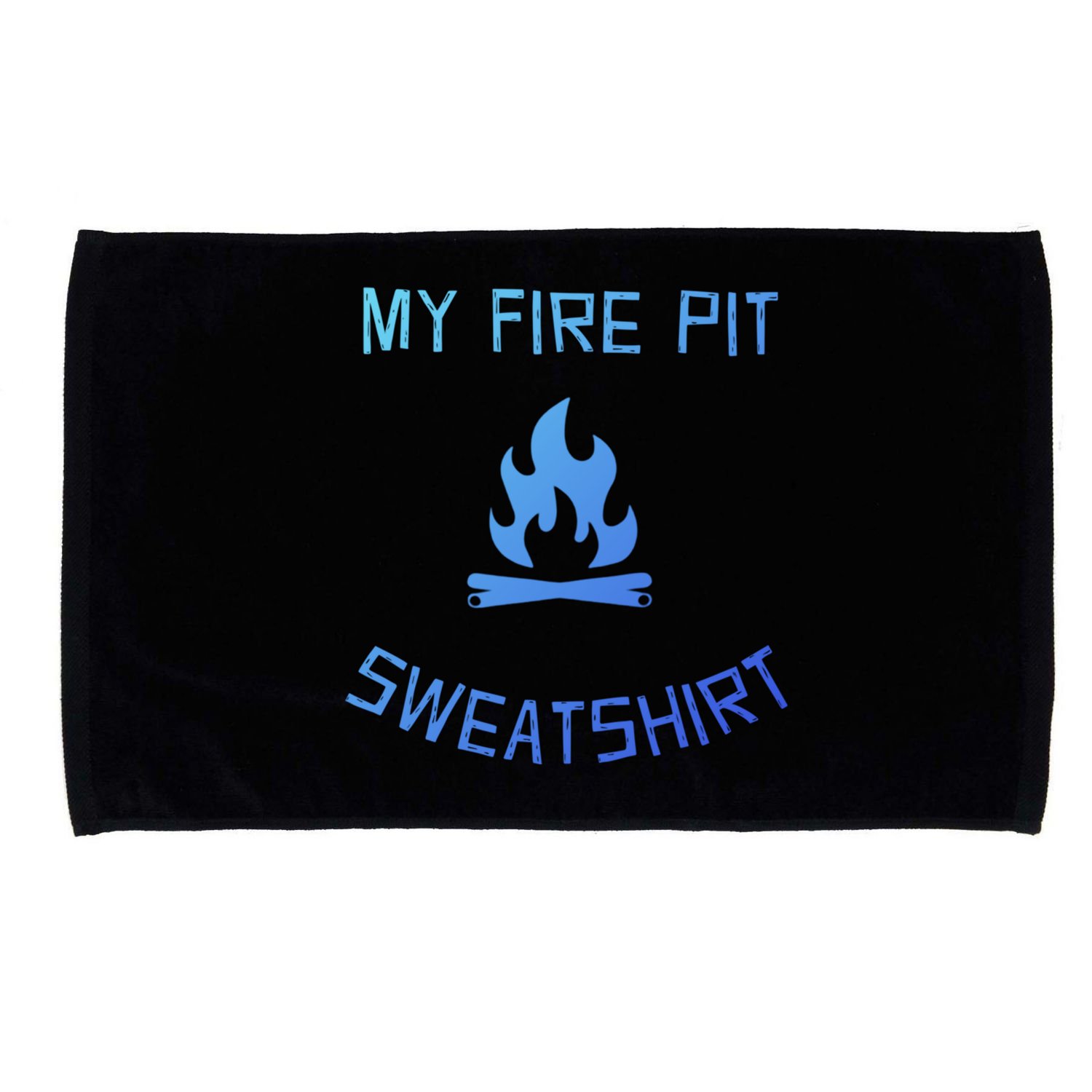 Fire Pit Lake Life Campfire Bonfire Camping Gift Microfiber Hand Towel