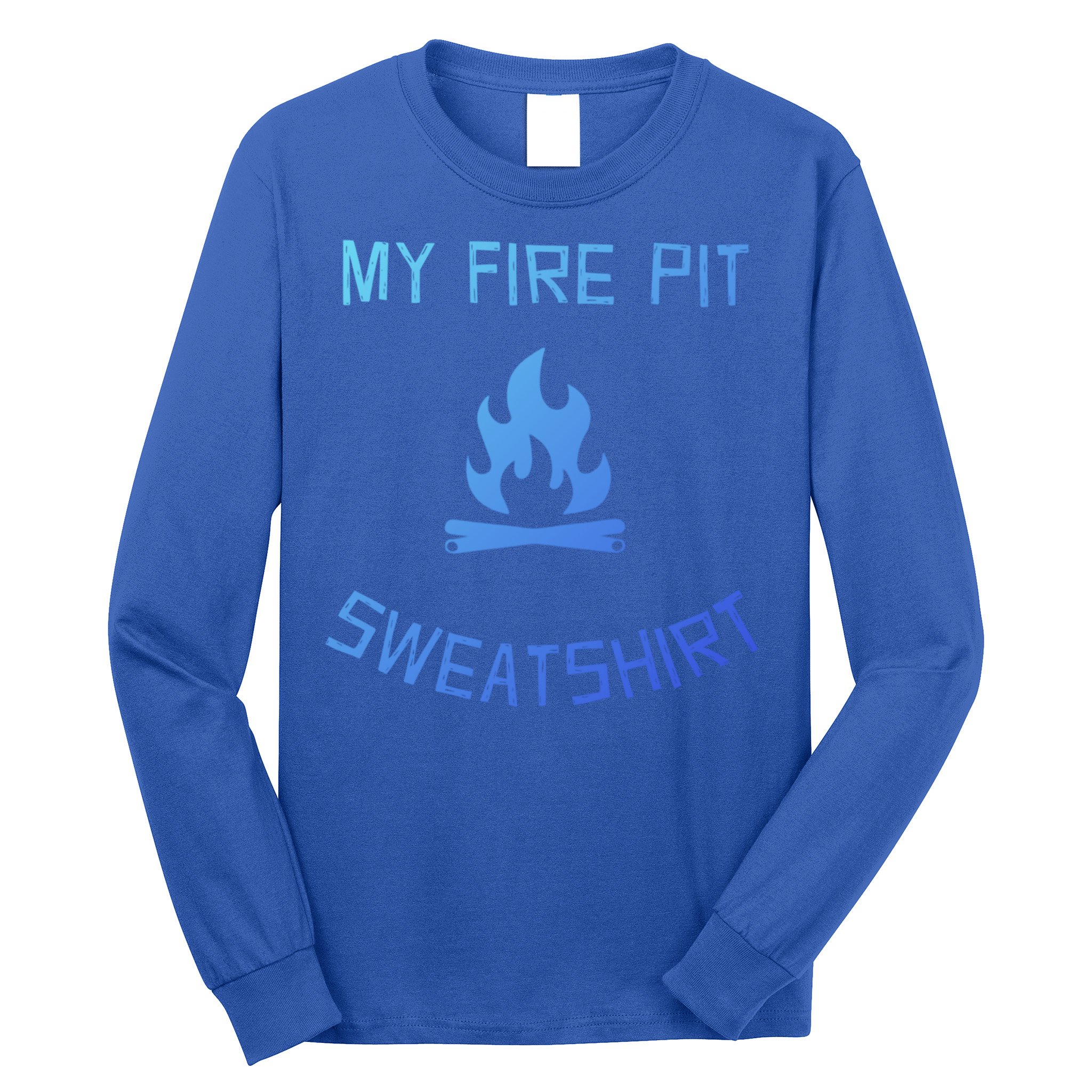 Fire Pit Lake Life Campfire Bonfire Camping Gift Long Sleeve Shirt
