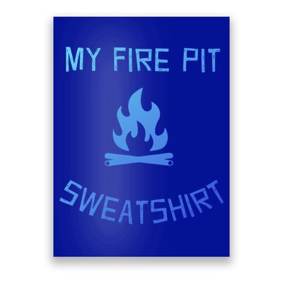 Fire Pit Lake Life Campfire Bonfire Camping Gift Poster