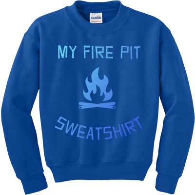 Fire Pit Lake Life Campfire Bonfire Camping Gift Kids Sweatshirt