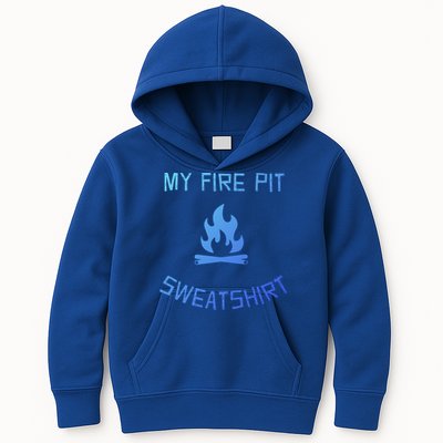 Fire Pit Lake Life Campfire Bonfire Camping Gift Kids Hoodie