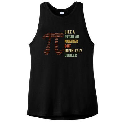 Funny Pi Like A Regular Number But Infinitely Cooler Gift Ladies PosiCharge Tri-Blend Wicking Tank