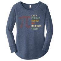 Funny Pi Like A Regular Number But Infinitely Cooler Gift Women's Perfect Tri Tunic Long Sleeve Shirt