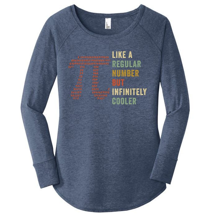 Funny Pi Like A Regular Number But Infinitely Cooler Gift Women's Perfect Tri Tunic Long Sleeve Shirt