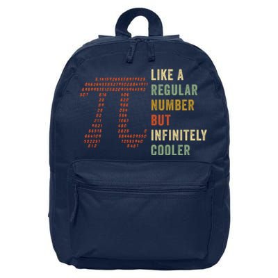 Funny Pi Like A Regular Number But Infinitely Cooler Gift 16 in Basic Backpack