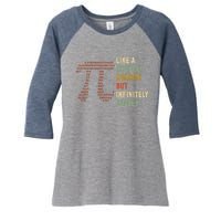 Funny Pi Like A Regular Number But Infinitely Cooler Gift Women's Tri-Blend 3/4-Sleeve Raglan Shirt