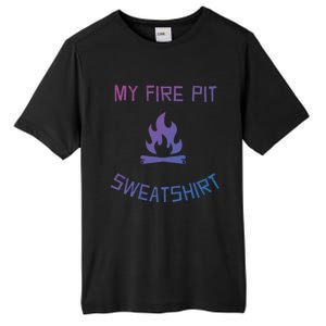 Fire Pit Lake Life Campfire Bonfire Camping Gift Tall Fusion ChromaSoft Performance T-Shirt