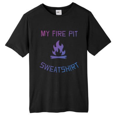 Fire Pit Lake Life Campfire Bonfire Camping Gift Tall Fusion ChromaSoft Performance T-Shirt