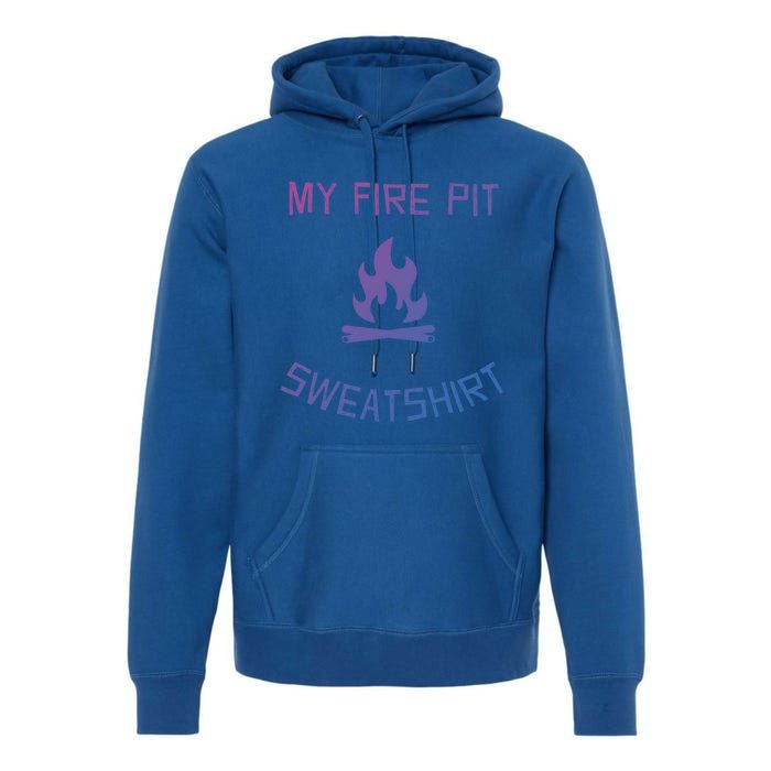 Fire Pit Lake Life Campfire Bonfire Camping Gift Premium Hoodie