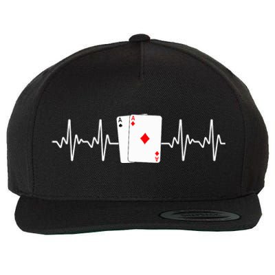 Funny Poker Lover Design Gamblers Poker Player Wool Snapback Cap