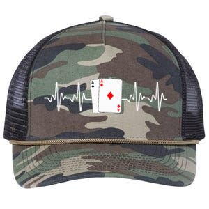 Funny Poker Lover Design Gamblers Poker Player Retro Rope Trucker Hat Cap